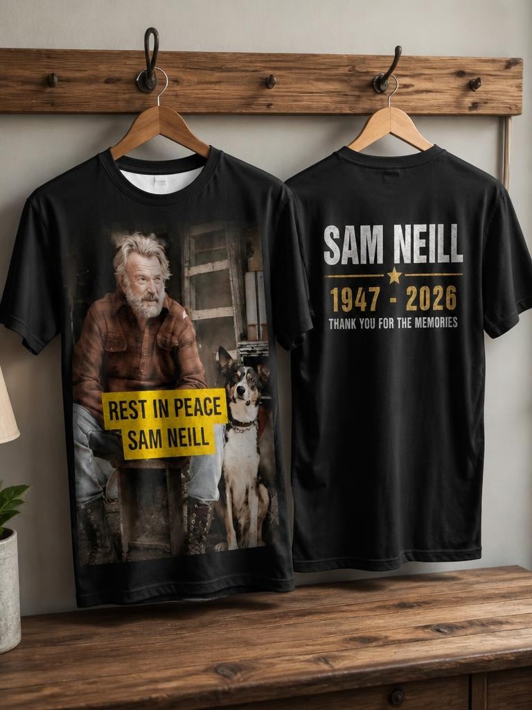 Camiseta Sam Neill Rest In Peace Tribute Memorial Unisex Fan