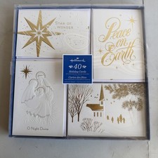 Hallmark Holiday Cards with Self-Sealing Envelopes 4 Design 40 cards Christmas