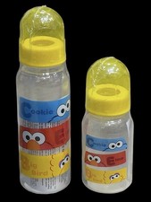 Sesame Street Baby Bottles Set of 2 Cookie Monster Elmo Big Bird 9  5 oz bottle