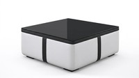 Couchtisch Modern Weiß Eleganter Designer Glastisch Wohnzimmertisch