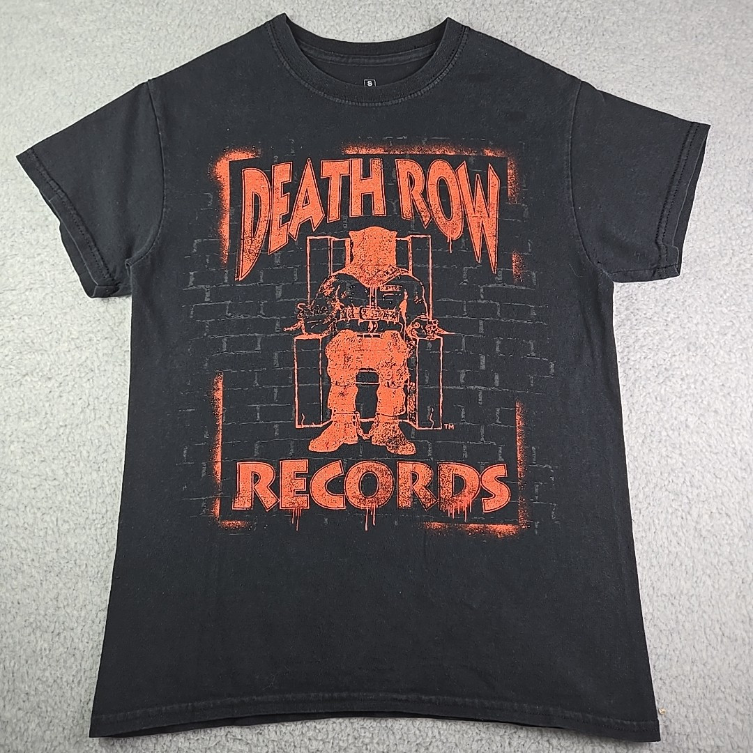 FILA T shirt uomo Death Row Records taglia small nera rap hip hop