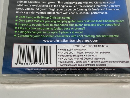 Jam Band Start Your Own Christian Rock Band Windows PC Sealed Cloud 9 - Picture 6 of 7