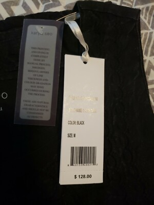 Top Chloé Fait Main Par Karyn Seo - Blouse En Lin Naturel, Taille S, Neuf Avec étiquette