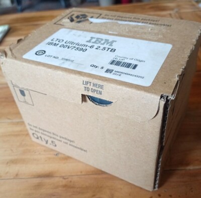 IBM LTO6 Datenband/Kassette 2,5TB 00V7590 NEU versiegelt - 5er Pack Preis inkl. MwSt.