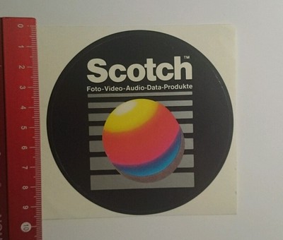 Aufkleber/Sticker: Scotch Foto Video Audio Data Produkte (081016158)