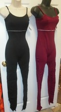 Cotton spandex camisole Unitard empire waist child/ladies low back