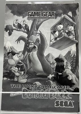 The Lucky Dime Caper Starring Donald Duck (Sega Game Gear, 1991) MANUAL ONLY