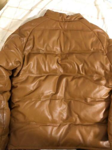 A BATHING APE Leather Down Jacket Size S | eBay