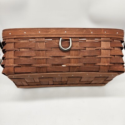 ロンガバーガー Longaberger large desktopbasket Longaberger Sort & Store Rich Brown Large Desktop Basket