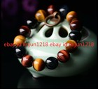 Tiger Eye Beads 8mm Natural Yellow Tiger's Eye Bead Necklace - 8mm Round, 18" Silver Plated Chain, Handmade Tigers Eye Crystal - Foto 7