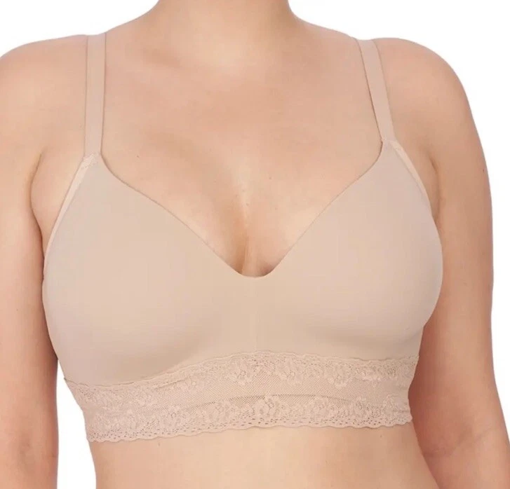 NATORI 723154 BLISS 完美 CONTOUR 软杯 BRA CAFE 全新尺寸 34B — 第 3/4 张图片