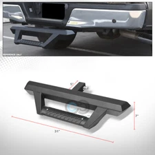For 2" Class 3 Receiver Matte Blk Trailer Hitch Hoop Dropping Step Bar Universal