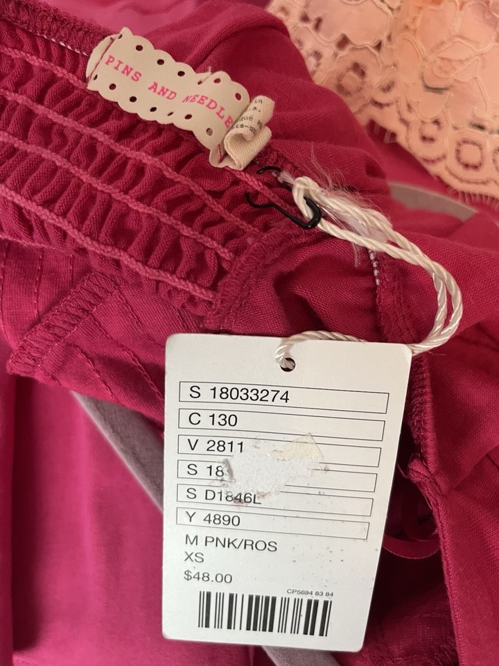 Pins and Needles Dress in Pink Rose Size XS eBay