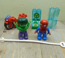 Lego Duplo Marvel 10876 Spider-Man & Hulk Adventures Parts Figures Motorcycle