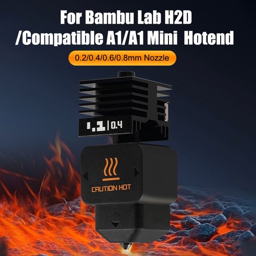 For Bambu Lab H2D Hotend High Flow Hardened Steel Hotend Nozzle For A1/A1 Mini - Photo 9/20