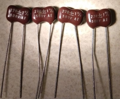 4-PCS  Silver Mica  Cornell Dubilier  Capacitors MANY VALUES TO CHOOSE FROM !!