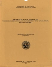 USGS Aeromagnetic Map: Parts of Walker Lake, Reno Chico Sacramento Nevada-Calif.