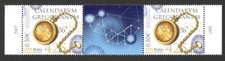 BANDE MONTÉNÉGRO-MNH, RANGÉE DU MILIEU - CALENDRIER GRÉGORIEN- 2007.