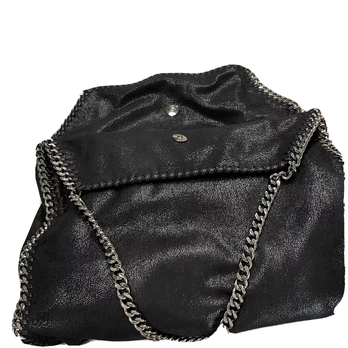 Women Black Falabella Mini Tote Bag