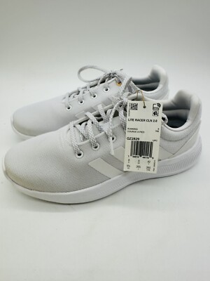 New Adidas Womens Lite Racer CLN 2.0 GZ2829 White Running Shoes Size 9.5 NWT