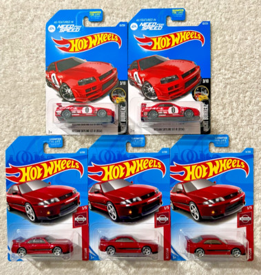 HOT WHEELS NISSAN SKYLINE LOT OF 5  **NEW 2017 & 2018**
