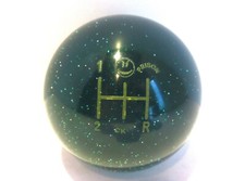 Retro Lucite Round Green Gear Shift Knob Sparkles Novelty Gear Positions Glitter Retro Lucite Round Green Gear Shift Knob Sparkles Novelty Gear Positions Glitter