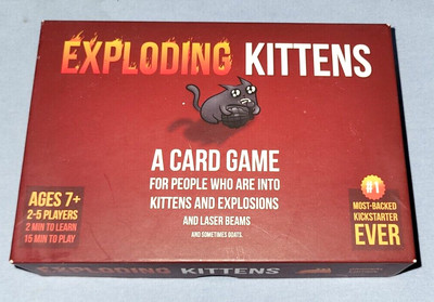 New Exploding Kittens Card Game 2015 Open Box