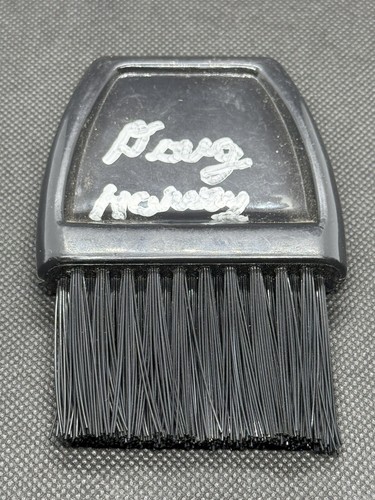 Doug Harvey Signed Game Used Plate Brush Harvey Personal Collection COA Umpire