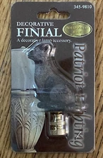 Lamp Shade Finial Shepherd Dog Topper Brass Patriot Lighting Vintage-3459810