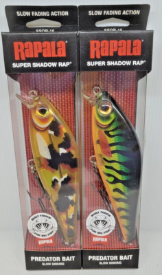 SET-RSS31 2pc Rapala SSDR16 Predator Bait Super Shadow Rap Fishing Lure