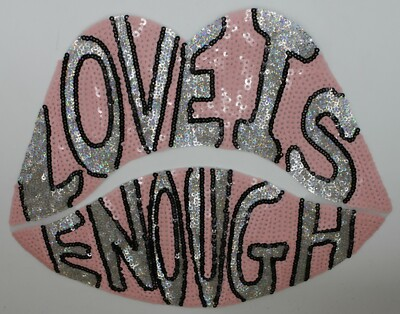 #ad #ad Love Is Enough: Sequin Patch $10.99