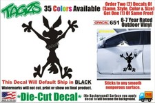 Coyote Hitting Wall Splat Vinyl Decal Sticker Car Truck SUV JDM