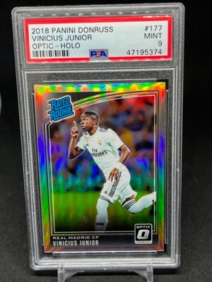 2018-19 Donruss Optic Soccer Holo Prizm #177 Vinicius Junior RC 