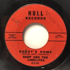Shep  The Limelites 45 Daddy's Home/This I Know 1961 HULL r b soul vinyl 7" NM-