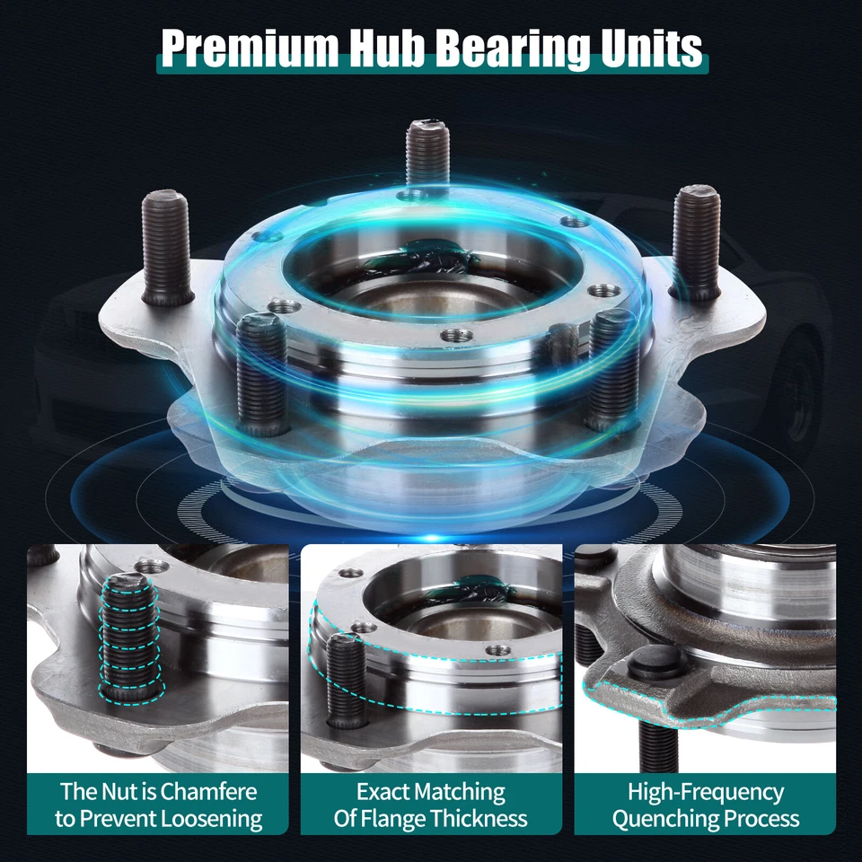 2x Buje de cojinete de rueda delantera para Suzuki Grand Vitara Chevy Tracker 2001-2005 Foto 4 de 4