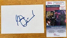 George Steinbrenner Signed Autographed 4x6 Card JSA Cert New York Yankees Owner