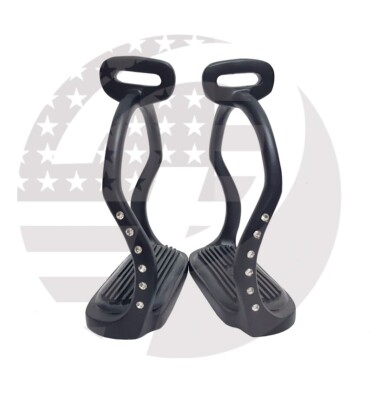 Angled customizable Aluminium Stirrups Orange