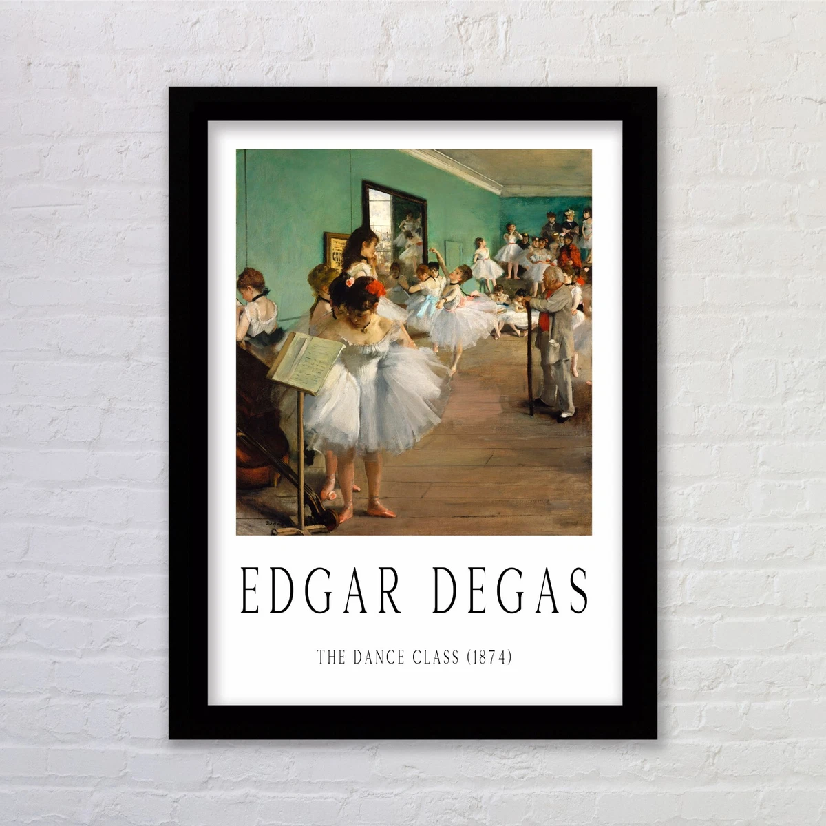 Wee Blue Coo Edgar Degas Ballet Class Old Master Painting Art Print Poster Wall Decor 12X16 Inch : Edgar Degas