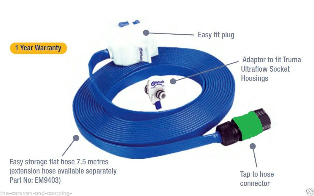 Whale Aquasource EM9433 Caravan Mains Water Hook Up - EM9433 - NEW MODEL