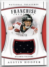 Austin Hooper 2019 Panini National Treasures Franchise Treasures Relic /99