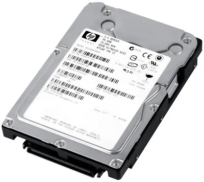 FESTPLATTE HP BF03687B54 356914-001 36.4GB 15000U/min 8MB SCSI U320 3.5" Zoll - Bild 1 von 3