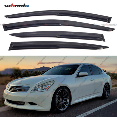 FOR INFINITI G35 G25 G37 Q40 2007-2015 4 Door SEDAN WINDOW VISOR RAIN GUARD 4PCS