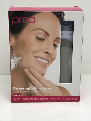 PMD Personal Microderm PRO Smooth Glide Two Speeds Exfoliation Vacuum Black New