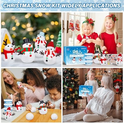 Pack Build a Snowman Kit, Snowman Kit Inspiring DIY Christmas Crafts for 24 - Picture 3 of 7