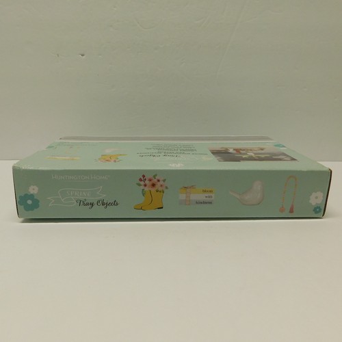 Aldi 2024 SPRING Tiered Tray Objects FLORAL BIRD BLOOM W/ KINDNESS Wood Bead NEW - Picture 16 of 17