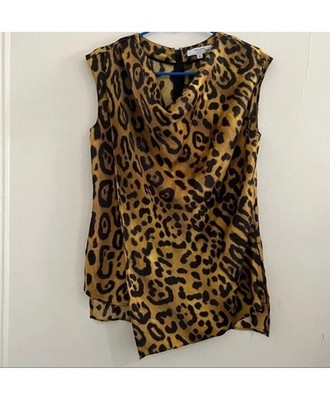 adam lippes collection size 2 cheetah print shell with tags excellent condition