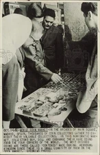 1966 Press Photo World Coin Market at Main Square, Madrid, Spain. - afa36802