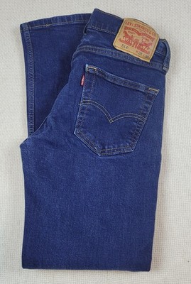 Levis 514 Jeans Mens 28x30(Fits 27x28)Blue Straight Leg Denim WaterLess Zip Fly
