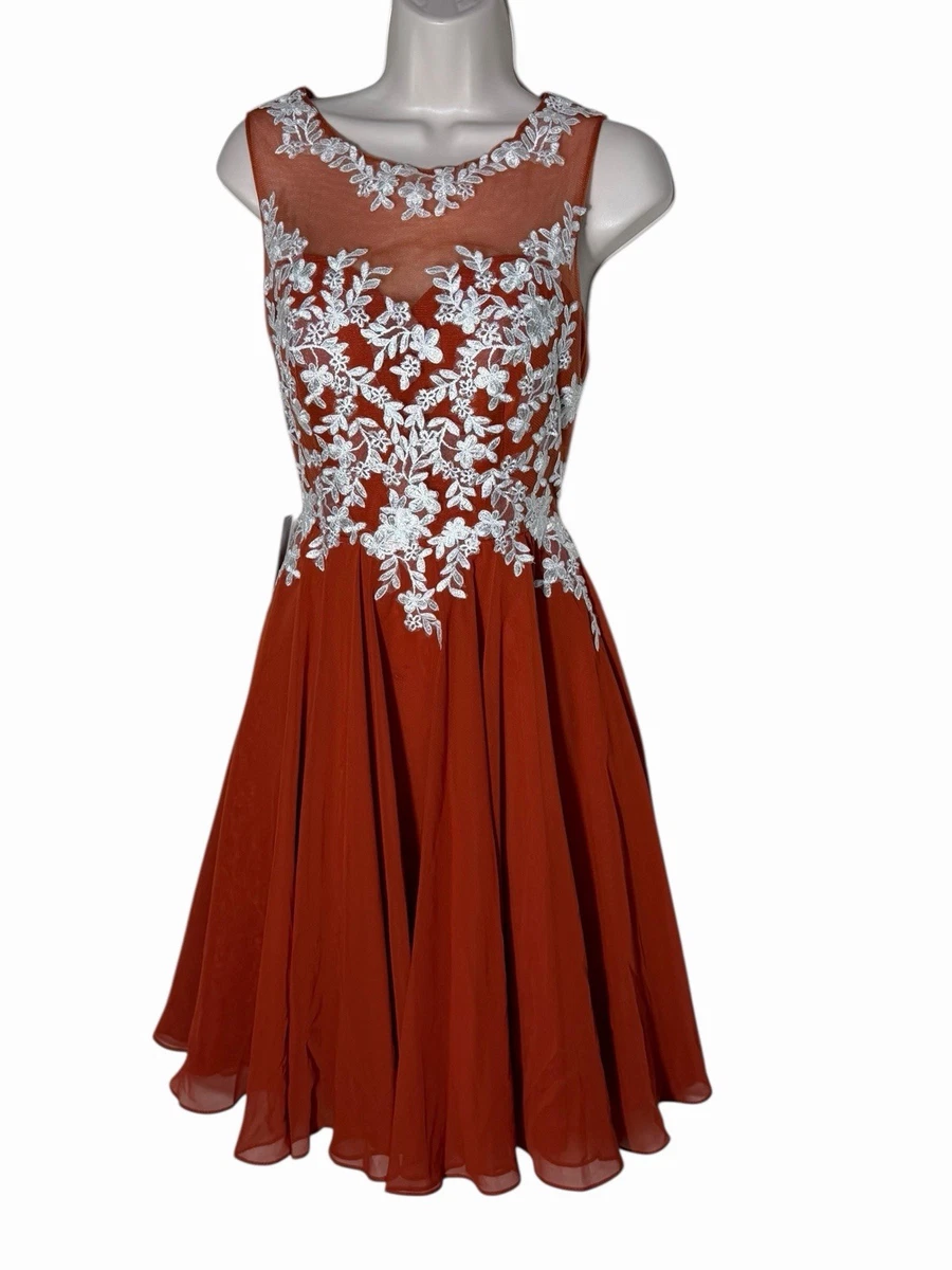 Lace Orange Bridesmaid Dresses for sale | eBay