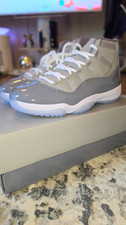 Jordan Air Jordan 11 Retro Men's Basketball Shoes Grey/White Size 10.5